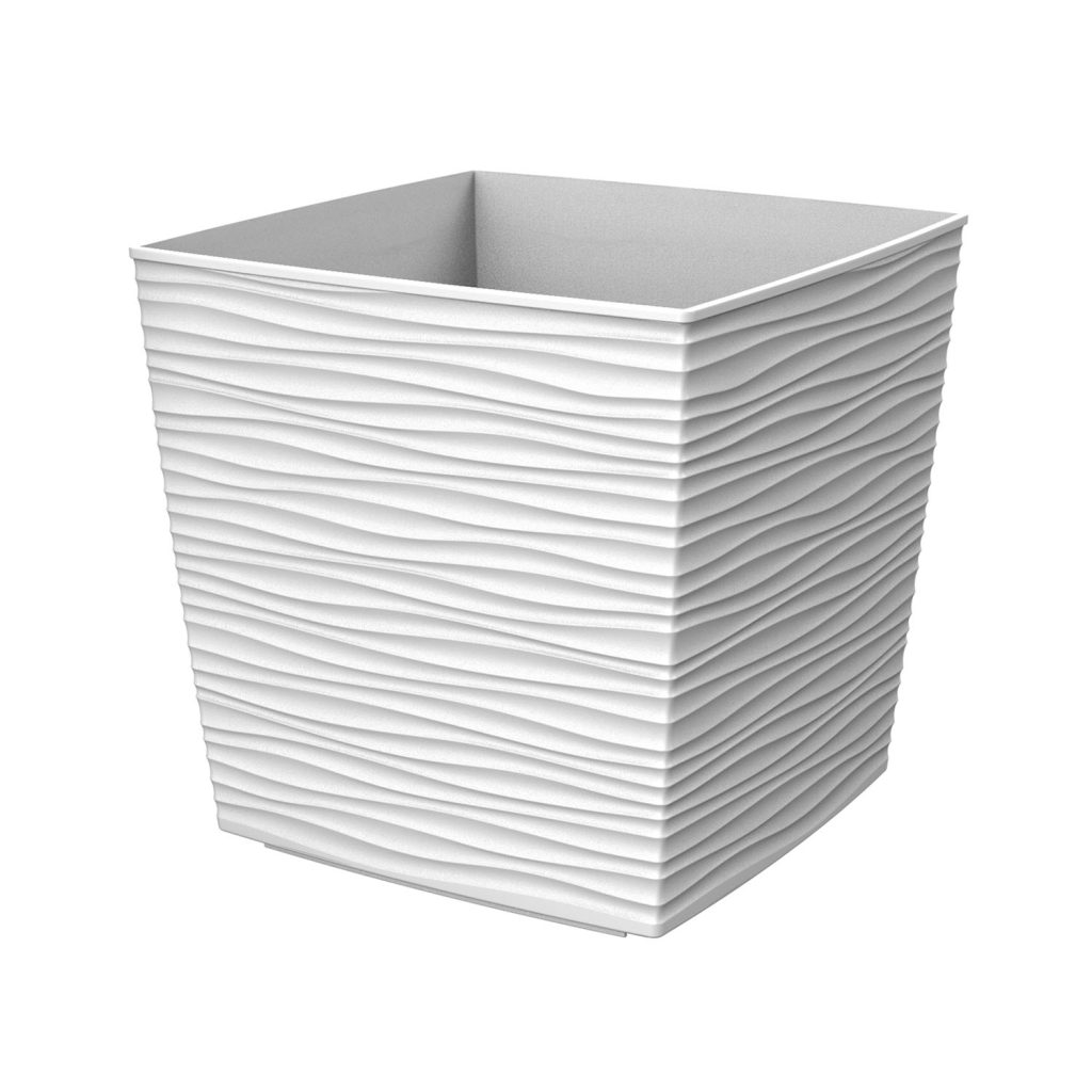 Saksija RAVENA 30x30x30 cm – Bela