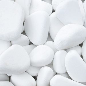 Dekorativni kamen Oblutak Beli 3-5cm 25kg